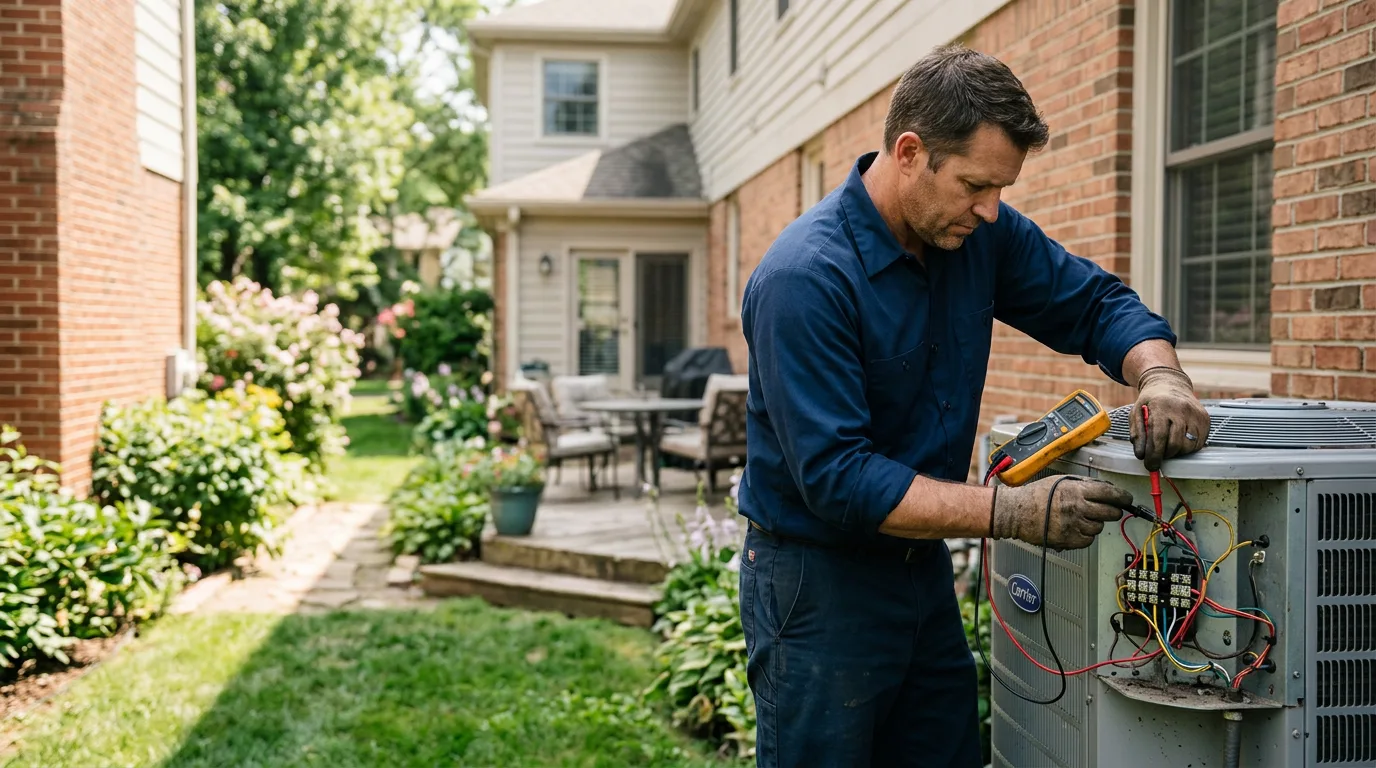 HVAC technician working near Bayside, CA